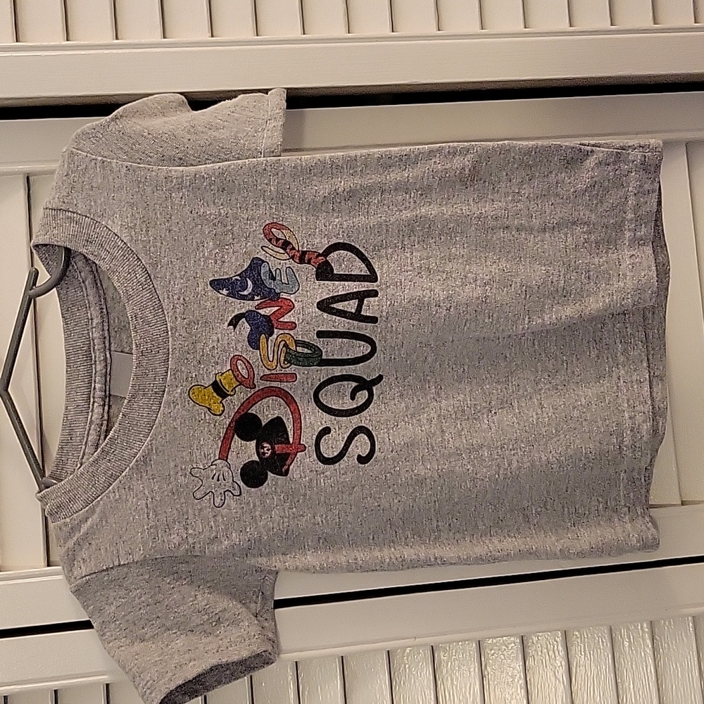 Grey Disney squad tshirt 2t
